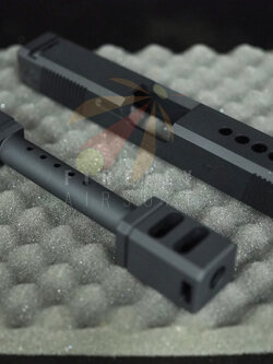 Airsoft Caspian Open Slide for Marui G17 (BLACK)