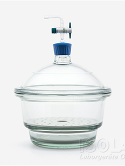 ISOLAB DESICCATORS - glass - vacuum, 200-300 mm