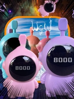 ☃️📌sale โปรโมชั่น Astronaut 8000 Puffs 15ML Nic5%