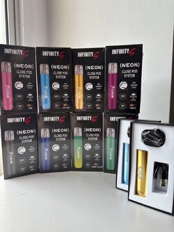 📌โปรโมชั่น Infinity S Neon Series POD Device มี12สีให้เลือก เครื่องเปล่า