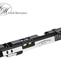 AIRSOFT MASTERPIECE OPEN SLIDE (S STYLE DVC) FOR TOKYO MARUI HI CAPA - 2 TONE SLIDE W/2 TONE COMP (6INCH)