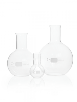 DURAN® Flat Bottom Flask, wide neck, with beaded rim, 50-2000 ml