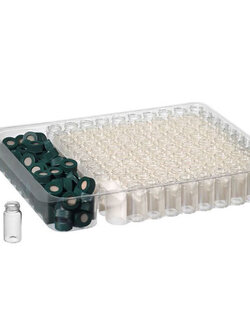 SAMPLE VIALS, 20ML, 28 X 57MM, 33 EXPANSION BOROSILICATE GLASS