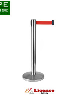 เสากั้นทางเดินสแตนเลส สีน้ำแดง