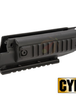 CYMA MP5 Removeable Rail Handguard Foregrip w/Outer Barrel-BK