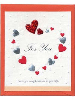 การ์ดบอกรัก MINI Red Heart Series