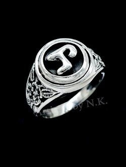 แหวนหัวนะโม ทำจากเงินแท้