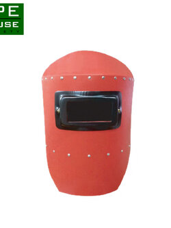 หน้ากากงานเชื่อมนิรภัย แบบมือจับสีแดง