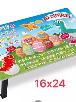 ZX13496 โต๊ะญี่ปุ่น 16*24 ขาดำคละลาย (ราคา6ตัวขึ้นไป)