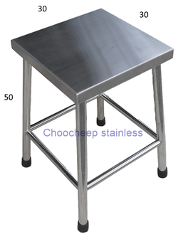 เก้าอี้สเตนเลส-มุมเหลี่ยม 304