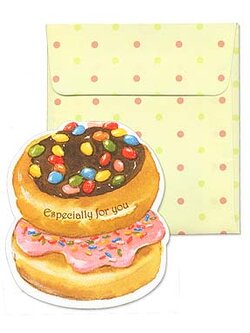 การ์ดอวยพร ขนาดเล็ก รูปขนมหวาน มีให้เลือก 12 แบบ