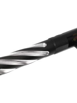 5KU Stainless Steel Tornado Style Spiral Outer Barrel +11mm CW for Tokyo Marui Hi-Capa 5.1 GBB Black/Silver