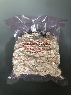 ถุงนิ้วยางธรรมชาติ สีขาว (Finger Cots)