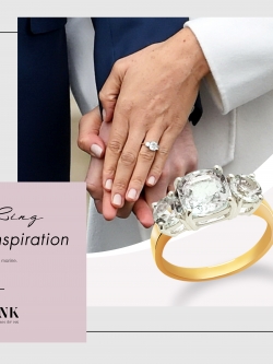 แหวน Aqua marine สำหรับสาวๆ ตัวเรือนทำจากทองคำแท้ 18K