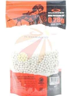 Guarder High Precision Made - 0.28g BB Pellets (3500 rounds, Bag)