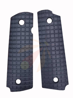 Skingripz "RIDGEBACKS" 1911 Grips (Full Size-Black) Grid lines
