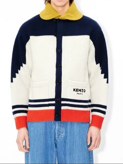 **do** เสื้อคลุมกันหนาว KENZO Pop' cardigan in wool ใส่ได้ ชาย หญิง สินค้าใหม่ ของแท้