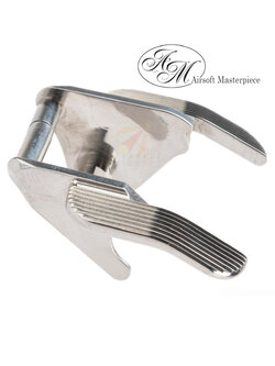 Airsoft Masterpiece Stainless Steel Ambidextrous Safety (Model: Type 1 / Silver)