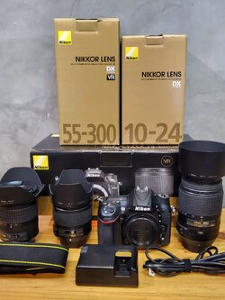 💎 Nikon D7200 + Nikkor AF-S DX 10-24mm f/3.5-4.5G ED + Nikkor AF-S DX NIKKOR 55-300mm f/4.5-5.6G ED VR + Nikkor AF-S NIKKOR 35mm f/1.8G ED 💎 📸 ชุดใหญ่ไฟกระพริบ Nikon D7200 พร้อมเลนส์ สภาพดี ราคาคุ้มๆ 📸