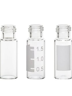 LARGE OPENING RAM™ VIALS, CLEAR, 9MM THREAD