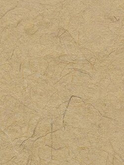 กระดาษสาผสมใยหญ้าคา สีกากี