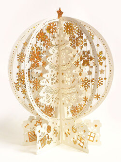 การ์ดคริสต์มาส ลายฉลุสามมิติ Merry Christmas