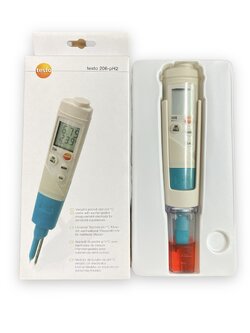 Testo 206 pH1 pH Meter, ±0.02pH Accuracy, 0.01pH Resolution, +14pH Max, +60 °C Max