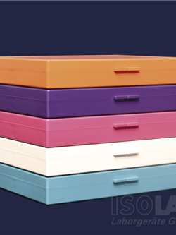 ISOLAB SLIDE BOXES - with hinged lid, 50-100 slides