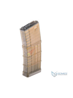 EMG 190rd Lancer Systems Licensed L5 AWM Airsoft Mid-Cap Magazines (Color: Translucent Flat Dark Earth / Single)