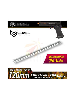 NINE BALL EMG TTI JW3 2011 COMBAT MASTER GBB AIRSOFT TIGHTBORE INNER BARREL (6.03MM, L:120MM)