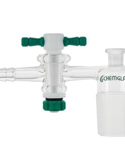 ADAPTERS, VACUUM, PTFE STOPCOCKS