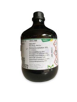 Ammonia Solution 25% AR Grade, 2.5 L -Merck