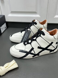 **do**รองเท้าผู้ชาย Zegna Leather Tiziano Sneakers บู้ทสั้น มี 2 สี สินค้าใหม่ ของแท้