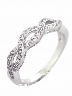 แหวนเงินแท้ฝังเพชร CZ (Silver CZ ring)