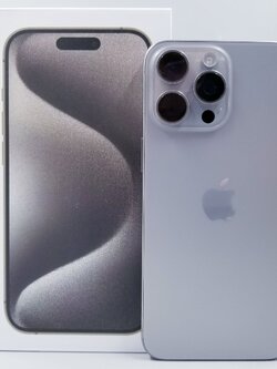 ⚪ iPhone 15 Pro Max 256GB Natural Titanium ⚪⚪ 15 Pro Max สวยครบกล่อง เครื่องเดิมๆครับ ⚪