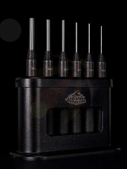 GUN POWER TOOL 6PCS PUNCHER SET -Black