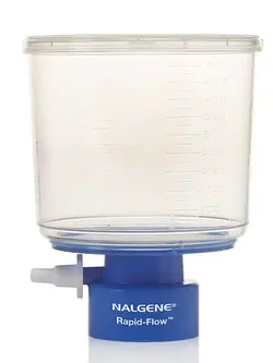 Nalgene™ Rapid-Flow™ Sterile Disposable Bottle Top Filters with PES Membrane, 150mL, 0.2μm pore, 45mm neck