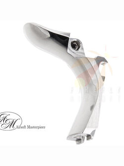 AIRSOFT MASTERPIECE HI CAPA GRIP SAFETY (TYPE 3-INFINITY SIGNATURE, STEEL) - SILVER