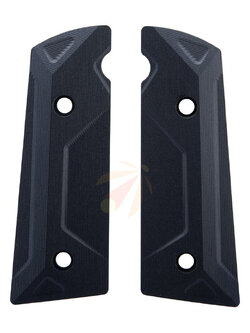 EMG CNC Aluminum Grip Panels for Hudson H9 Series GBB Parallel Training Pistols (Model: Type A)