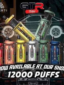 GTRTURBO 12000 PUFFS แบบเปลี่ยนหัวน้ำยา **เครื่องพร้อมหัว