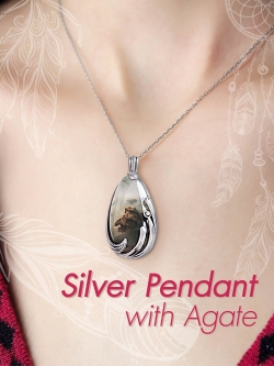 สื้อผ้าสไตล์ Bohemian เก๋ๆ เพิ่มเสน่ห์ด้วยสร้อย Handmade หินอาเก็ตหนัก 10.40 กรัม ลวดลายโดดเด่น