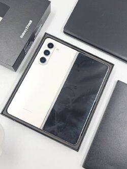 🐝🌻 Samsung Galaxy Z Fold5 (12+256GB) Cream (5G) 🌻🐝 ห้ามพลาด ‼️ Z Fold 5 จอใหญ่สะใจ เปิดพับลื่นๆ ราคาสุดคุ้ม 😘