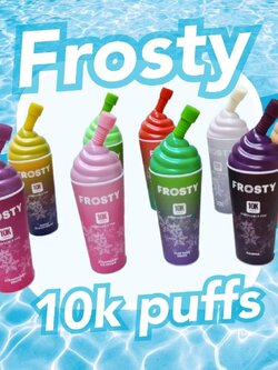 ☃️📌sale โปรโมชั่น Frosty Disposable 10,000puffs !!!! Nic3%