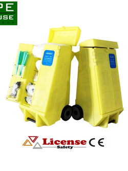 ชุดรถเข็นพร้อมอุปกรณ์ดูดซับน้ำมัน