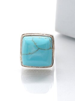 แหวนเงิน: แหวนเงินแท้ฝังด้วยควอยซ์