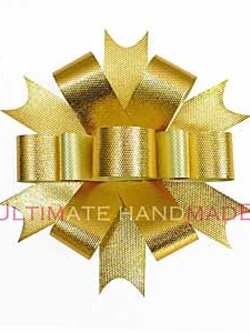 โบดาวกระจายพลาสติกสีเมทัลลิคลายผ้า 11 cm