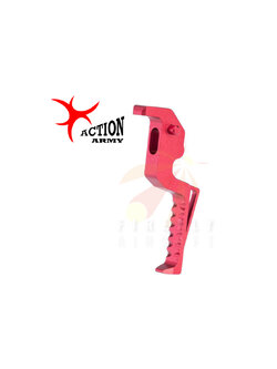Action Army T10 CNC Aluminum Trigger for VSR-10 Airsoft Spring Sniper Rifles (Model: Type B / Red)
