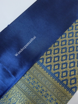 ผ้าไหมเกษตรตัดชุด น้ำเงิน