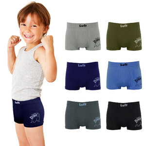 LUFT กางเกงในขาสั้นเด็กลุฟท์ ไร้ตะเข็บ รุ่น L4504MX (10 ตัว)