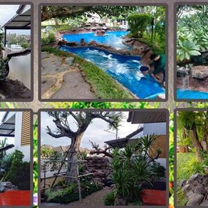 ไม้ล้อม โทร 065-3549747 แต่งสวน จัดสวน บ้านและสวน ดูแลสวน ผ่อนคลาย ด้วยน้ำตกจำลองสวนหิน